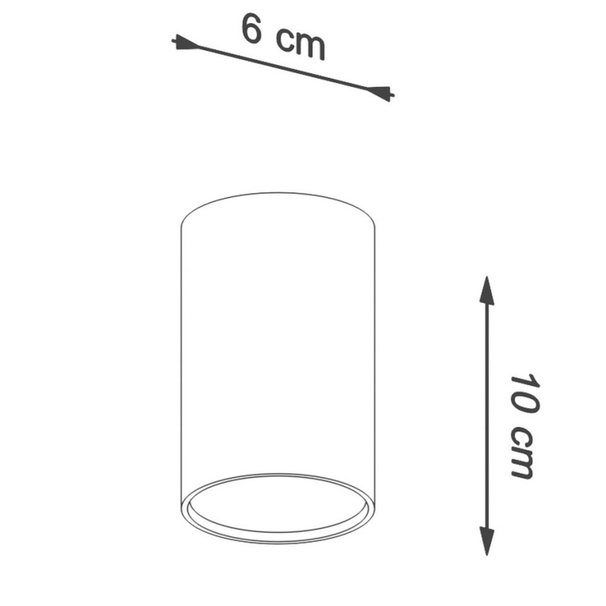 Kohtvalgusti LAGOS 1xGU10/10W/230V 10 cm valge
