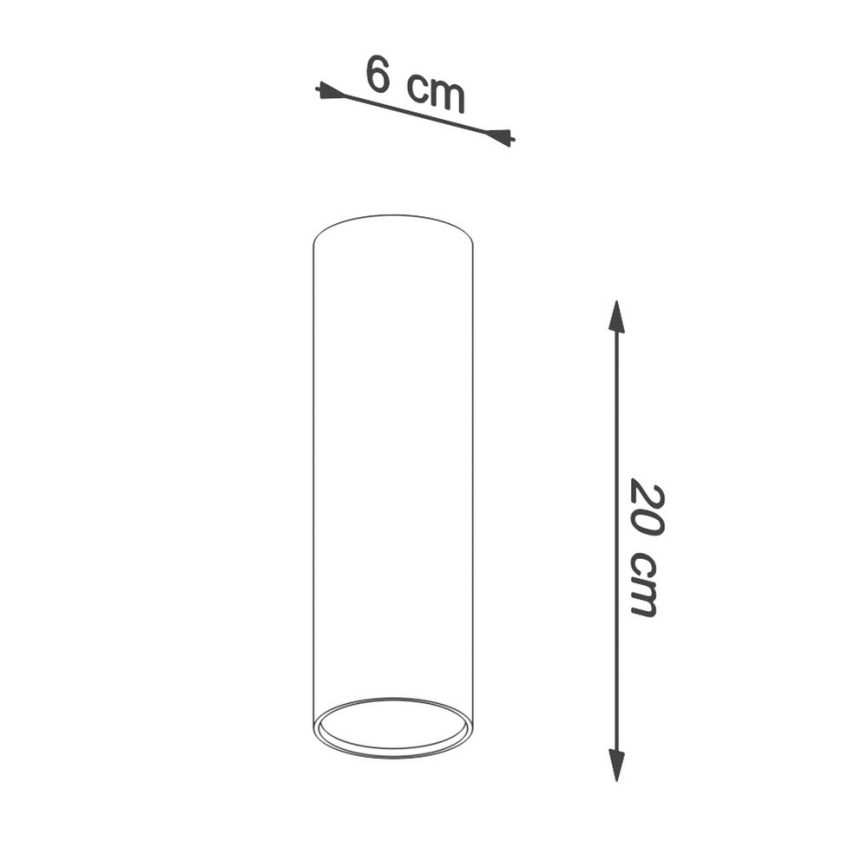 Kohtvalgusti LAGOS 1xGU10/10W/230V 20 cm must