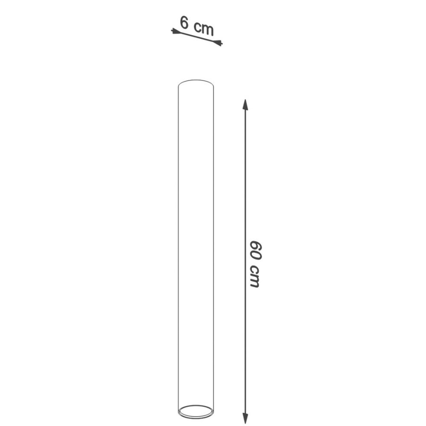 Kohtvalgusti LAGOS 1xGU10/10W/230V 60 cm must