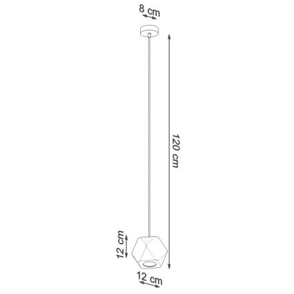 Lühter WOODY 1xGU10/40W/230V tamm