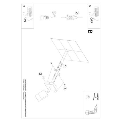 Kohtvalgusti seinale NERO 1xGU10/40W/230V must/läikiv kroom