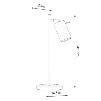 Laualamp RING 1xGU10/10W/230V must