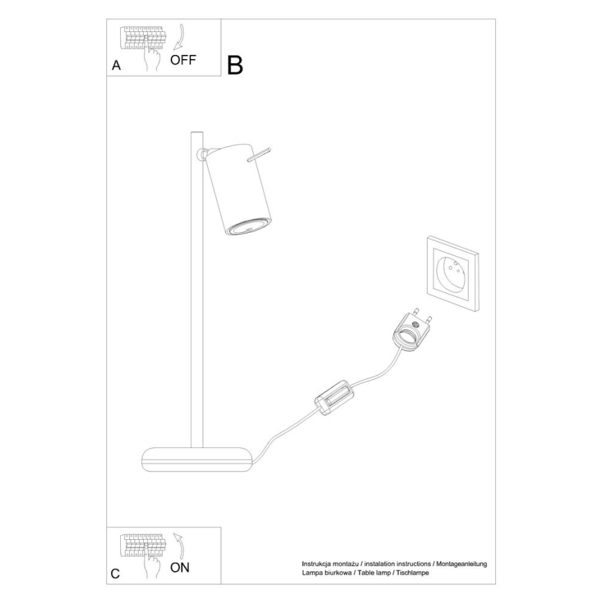 Laualamp RING 1xGU10/10W/230V must