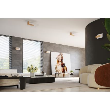 Laelamp LAPPO 2xE27/15W/230V beež