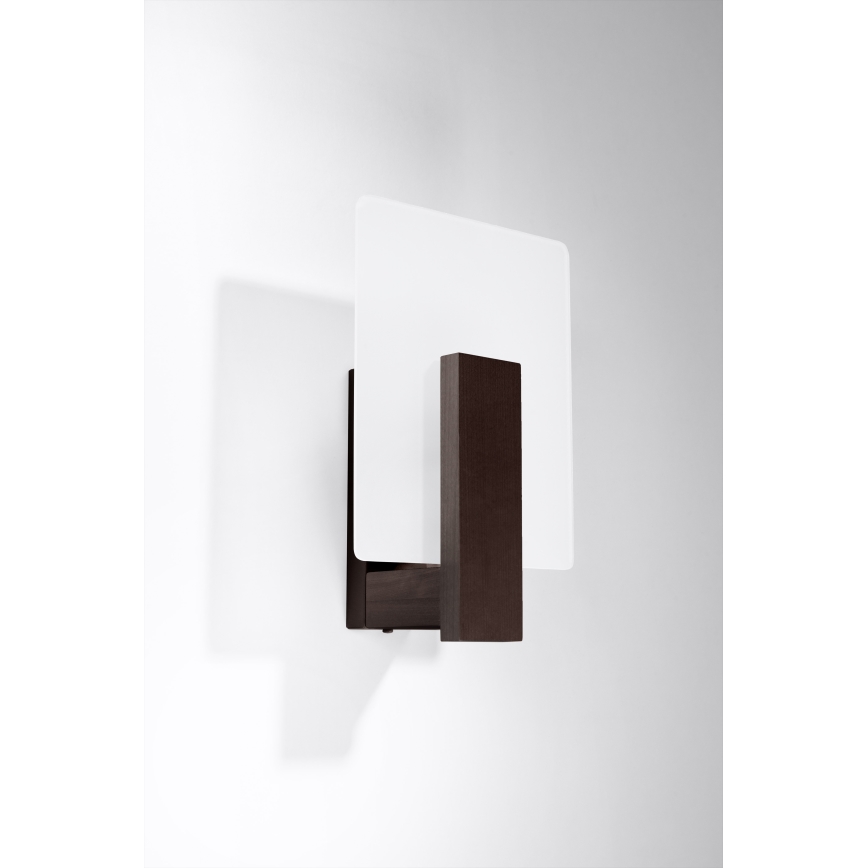 Seinavalgusti LAPPO 1xE14/10W/230V wenge