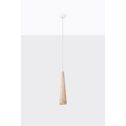 SULA kaabliga rippvalgusti 1xGU10/10W/230V, läbimõõt 8 cm, beež
