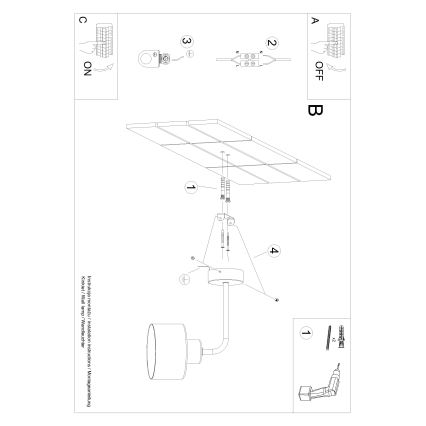 Seinavalgusti SAVAR 1xE27/60W/230V must