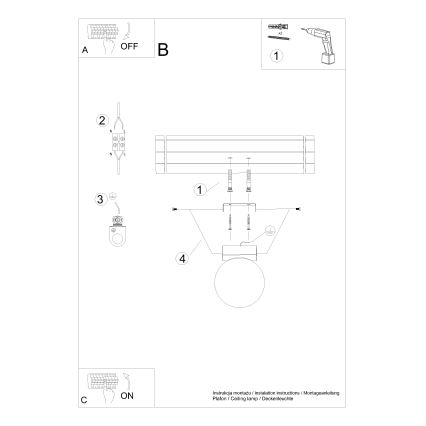 Laevalgusti YOLI 1xG9/12W/230V valge