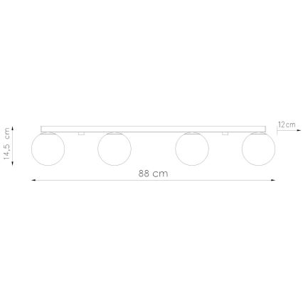 Laevalgusti YOLI 4xG9/12W/230V valge