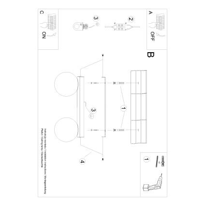 Laevalgusti YOLI 2xG9/12W/230V must