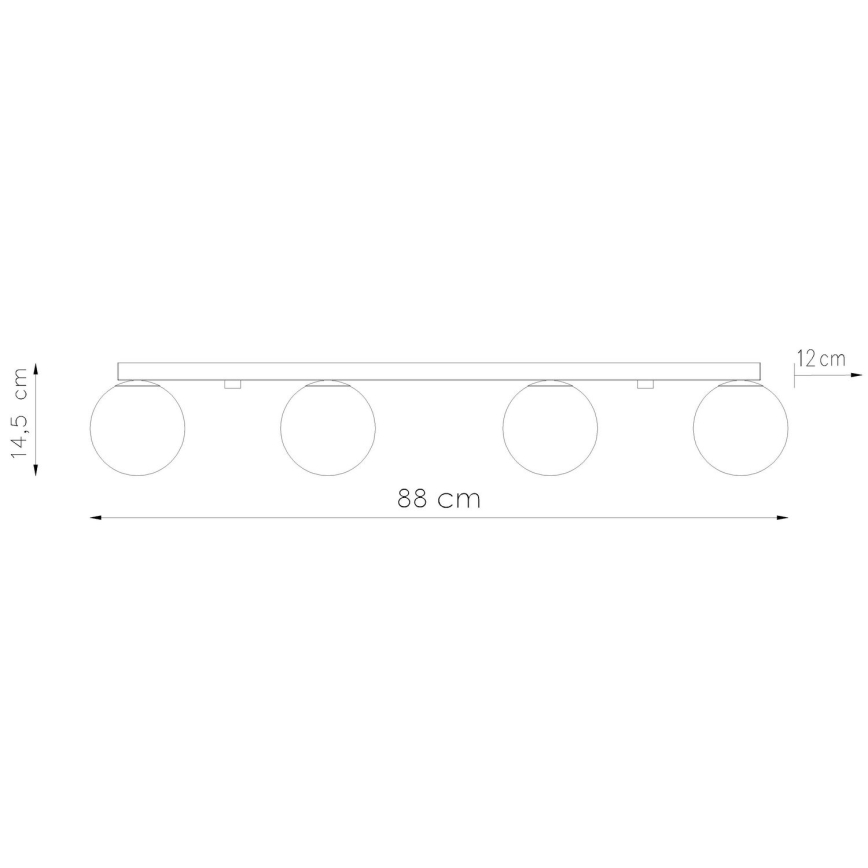 Laevalgusti YOLI 4xG9/12W/230V must
