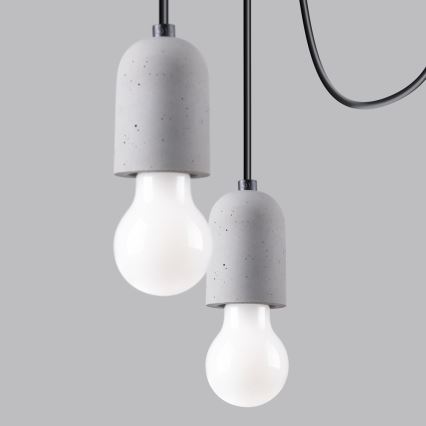 Lühter NESO 5xE27/15W/230V ämblik betoon