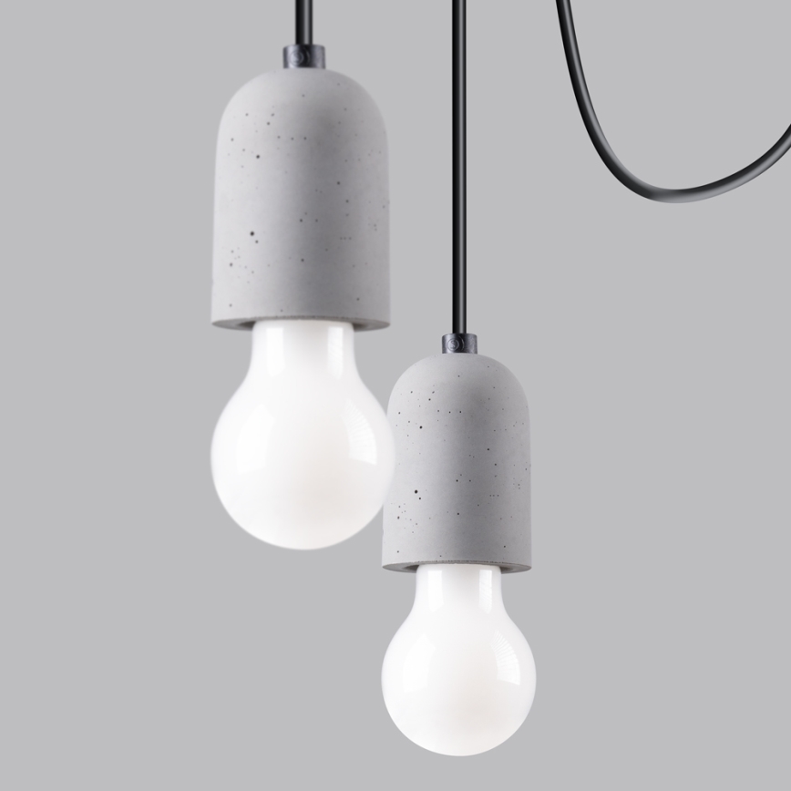 Lühter NESO 5xE27/15W/230V ämblik betoon