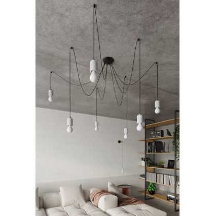 Lühter NESO 7xE27/15W/230V ämblik betoon