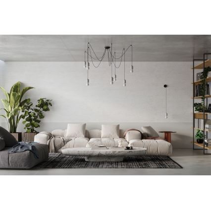 Lühter NESO 7xE27/15W/230V ämblik betoon