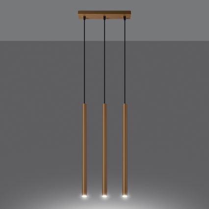 Lühter PASTELO 3xG9/8W/230V kuldne
