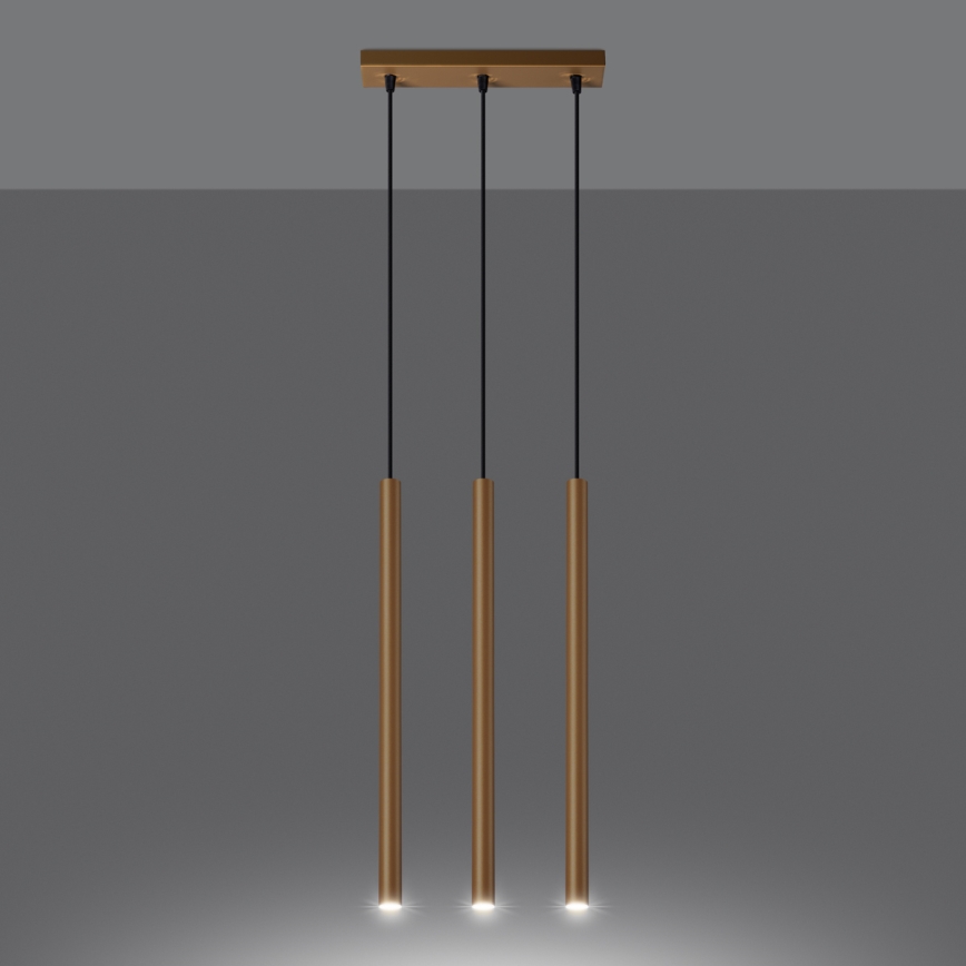 Lühter PASTELO 3xG9/8W/230V kuldne