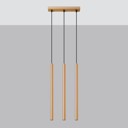 Lühter PASTELO 3xG9/8W/230V kuldne