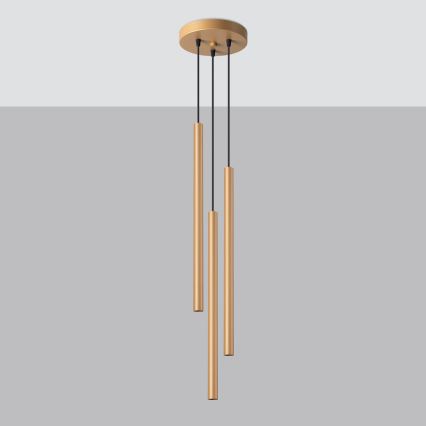 Lühter PASTELO 3xG9/8W/230V kuldne