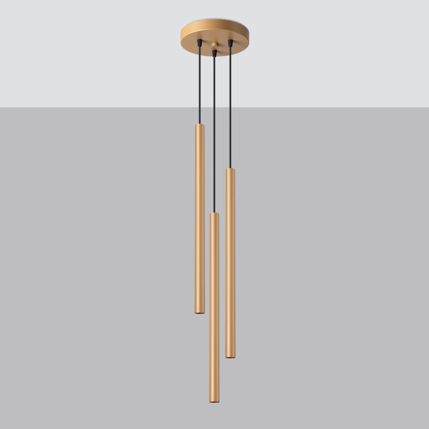 Lühter PASTELO 3xG9/8W/230V kuldne