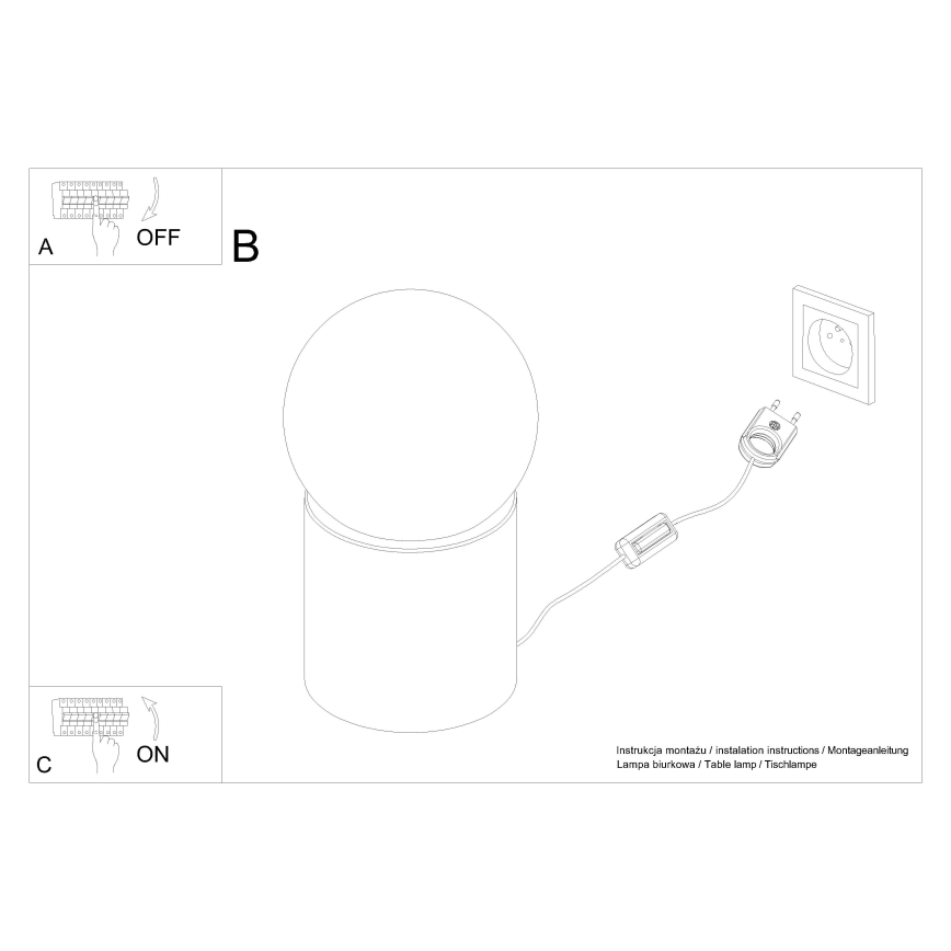Laualamp BOOMO 1xG9/8W/230V pöök