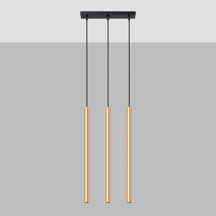 Lühter PASTELO 3xG9/8W/230V kuldne