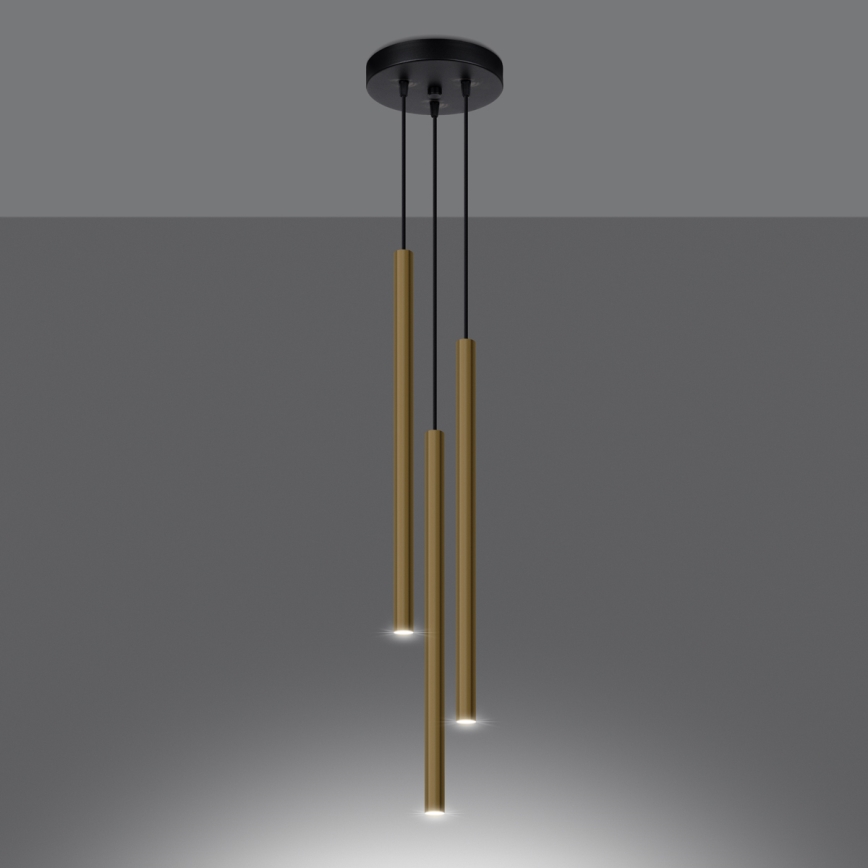 Lühter PASTELO 3xG9/8W/230V kuldne