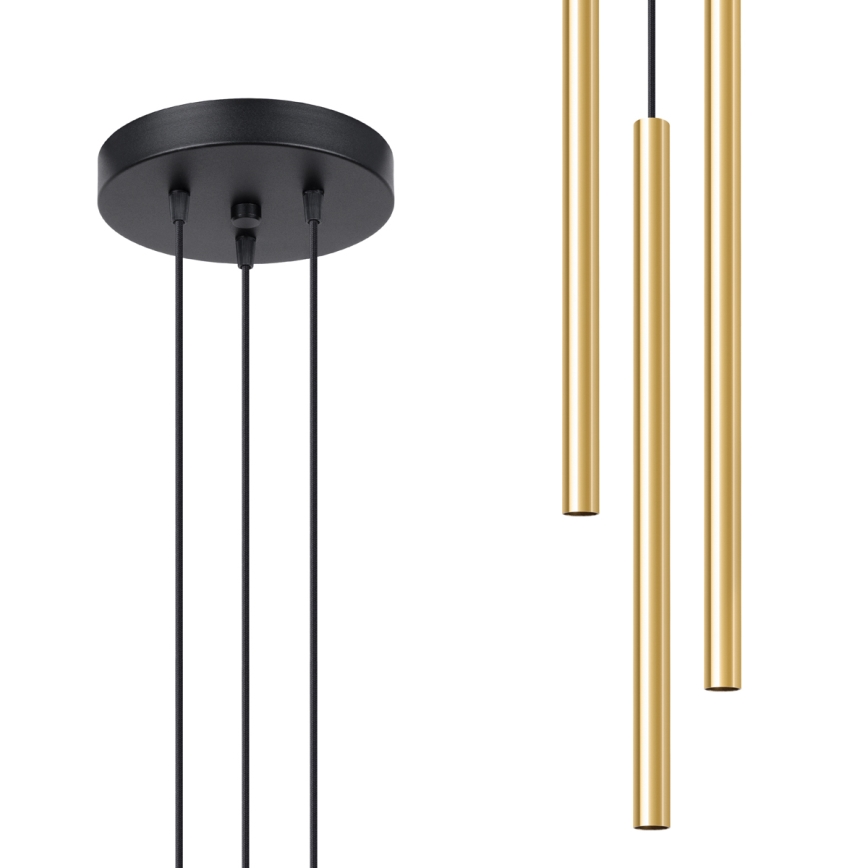 Lühter PASTELO 3xG9/8W/230V kuldne