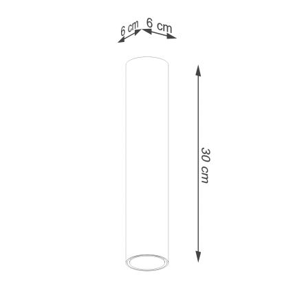 Kohtvalgusti LAGOS 1xGU10/10W/230V 30 cm kuldne