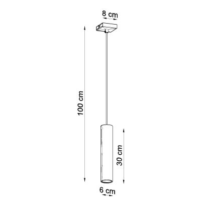 Lühter LAGOS 1xGU10/10W/230V kroom