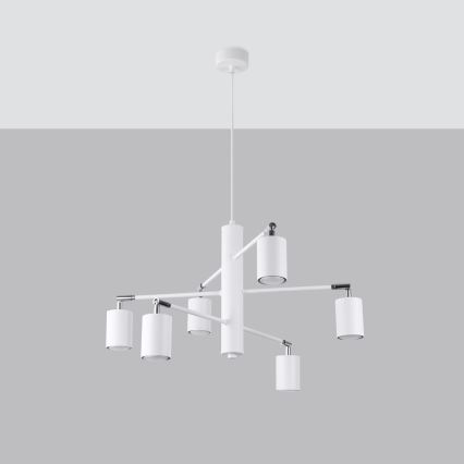 Lühter LEMMI 6xGU10/10W/230V valge