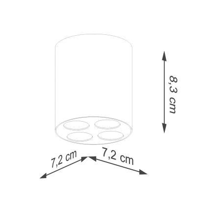 LED Kohtvalgusti ZOE LED/9W/230V must