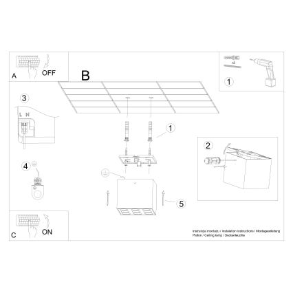 LED Kohtvalgusti OZZY LED/16W/230V must