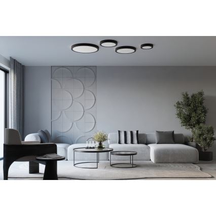 LED laevalgusti ONYX LED/48W/230V läb. 60 cm must