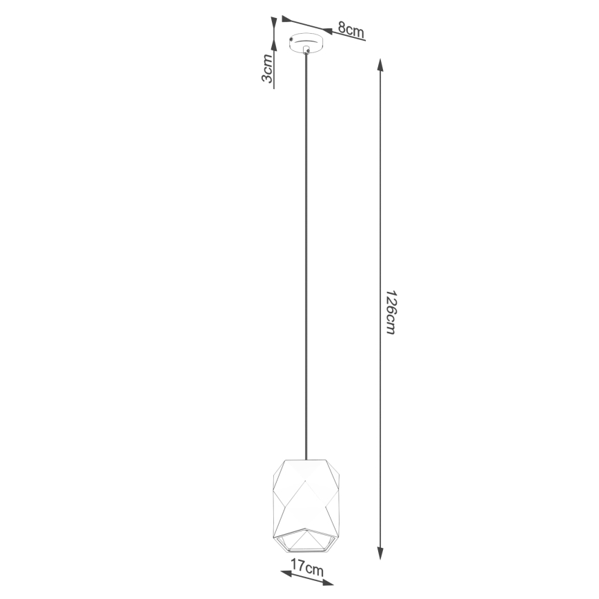 Lühter GOBI 1xE27/15W/230V keeramika