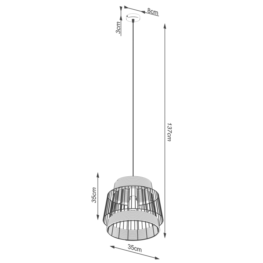 Lühter BRILO 1xE27/15W/230V