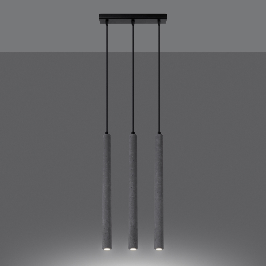 Lühter PASTELO 3xG9/8W/230V betoon