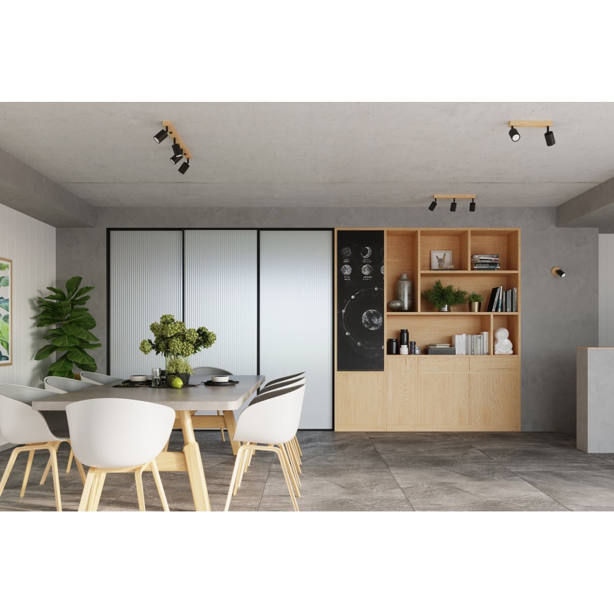 Kohtvalgusti seinale VERDO 1xGU10/10W/230V must/pöök