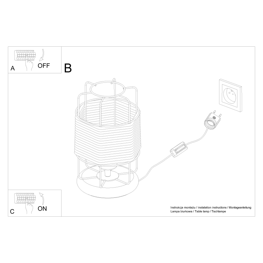 Laualamp GIZUR 1xE27/15W/230V