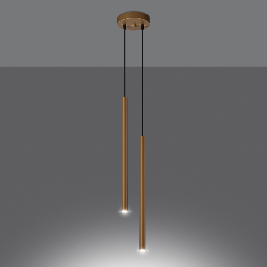 Lühter PASTELO 2xG9/8W/230V kuldne
