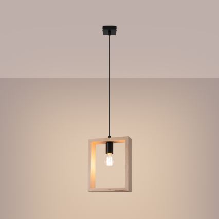 Lühter ARIES 1xE27/15W/230V pöök/beež