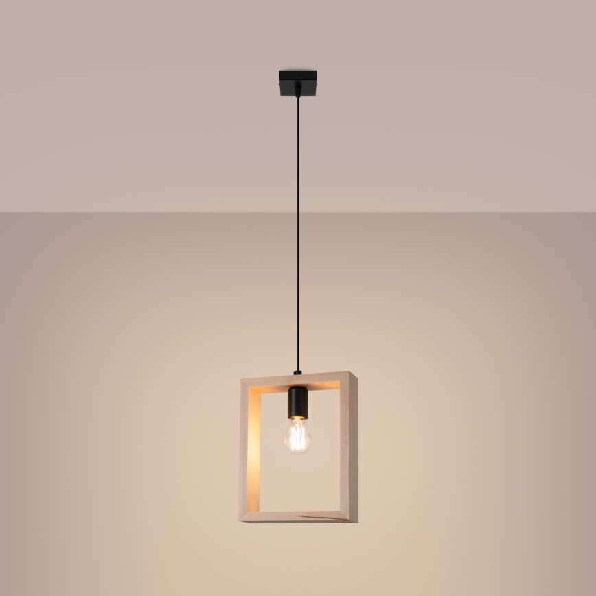 Lühter ARIES 1xE27/15W/230V pöök/beež