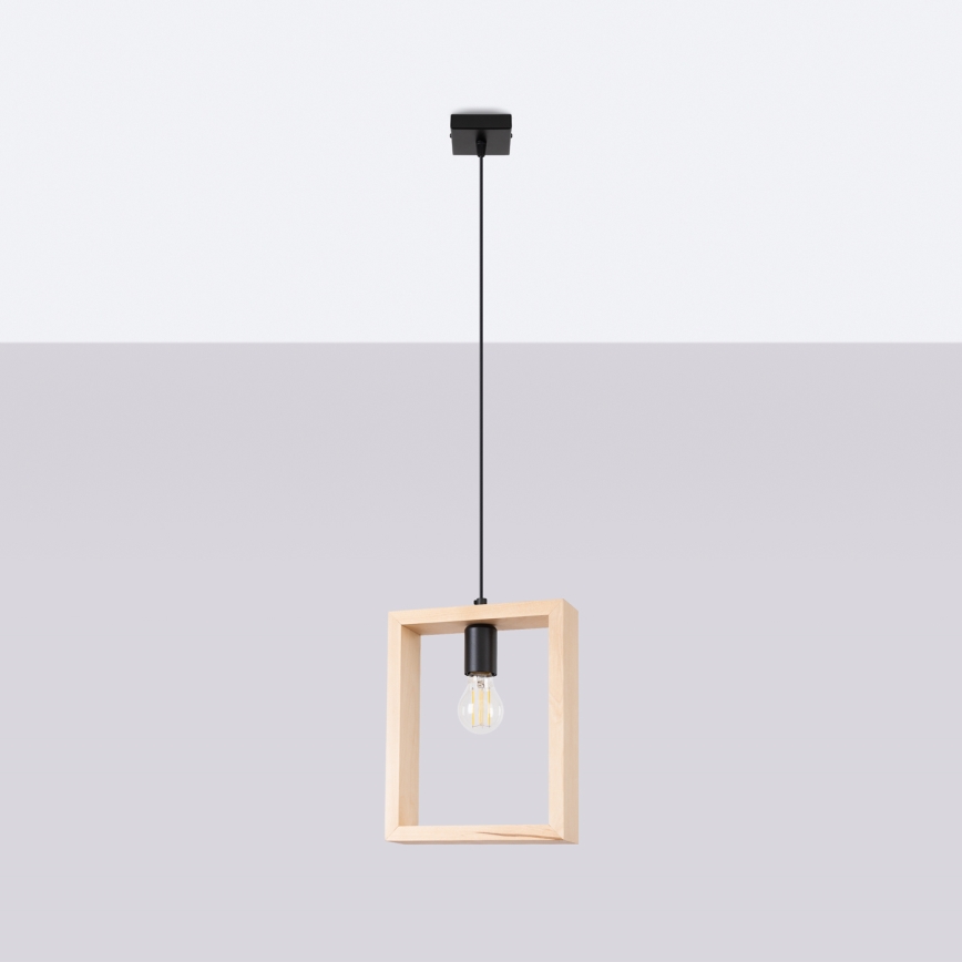 Lühter ARIES 1xE27/15W/230V pöök/beež