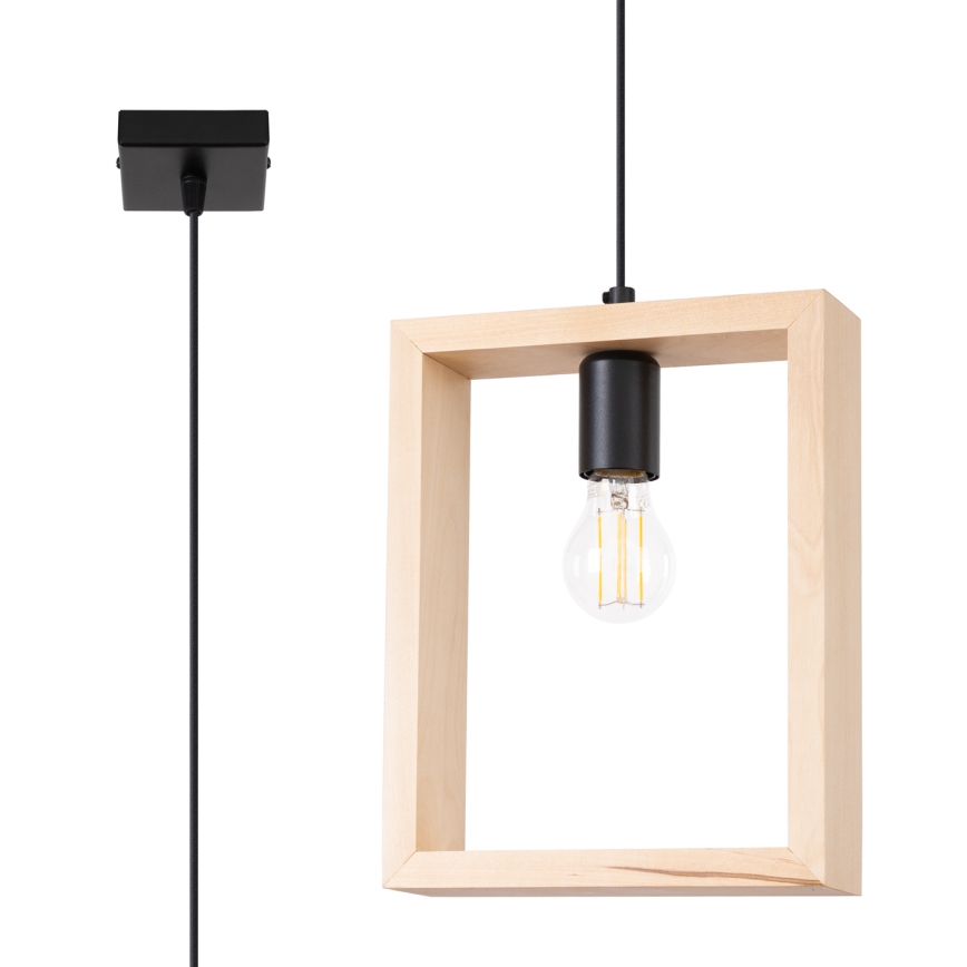 Lühter ARIES 1xE27/15W/230V pöök/beež