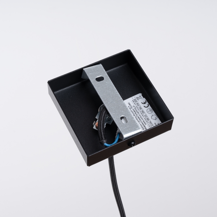 Lühter ARIES 1xE27/15W/230V pöök/Must vengepuu