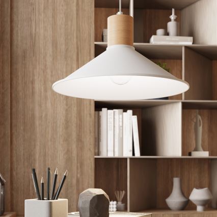 Lühter JAGA 1xE27/15W/230V d. 30 cm valge