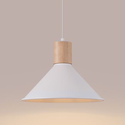 Lühter JAGA 1xE27/15W/230V d. 30 cm valge