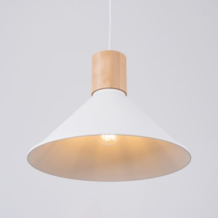 Lühter JAGA 1xE27/15W/230V d. 30 cm valge