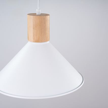 Lühter JAGA 1xE27/15W/230V d. 30 cm valge