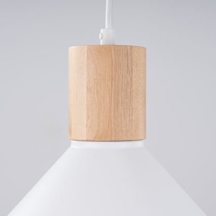 Lühter JAGA 1xE27/15W/230V d. 30 cm valge